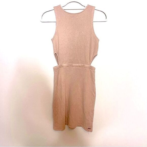 Anthropologie casual cotton sleeveless Barcelona Dress beige/taupe medium NWT - Picture 15 of 16